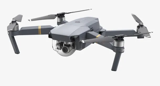 藏青色无人摄影机免抠