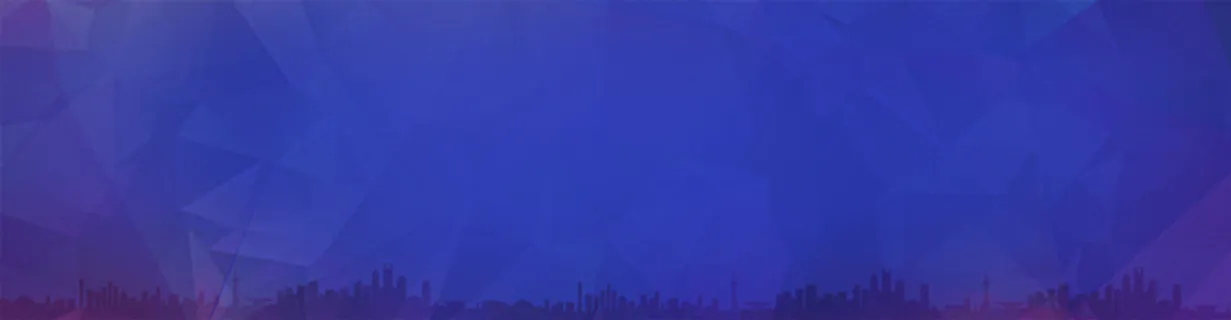 建筑地产扁平渐变蓝色banner背景高清