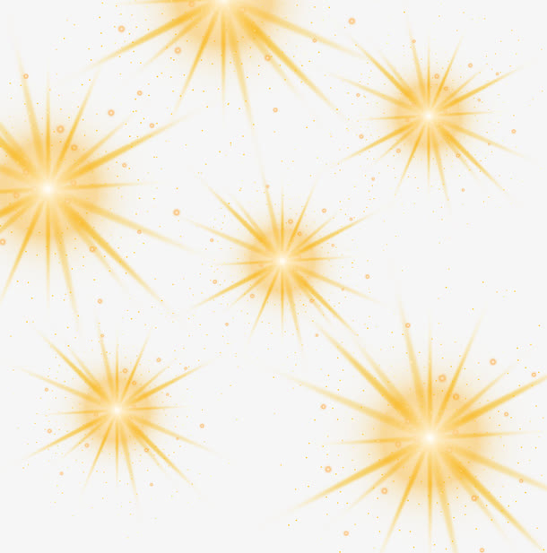 星星发光矢量图免抠