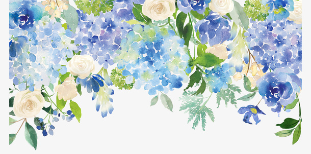 彩绘鲜花免抠