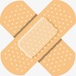 黄色创可贴装饰素材免抠