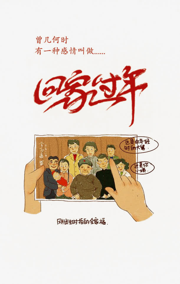 回家过年免抠