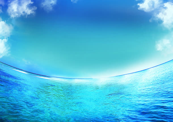 碧海蓝天白云背景