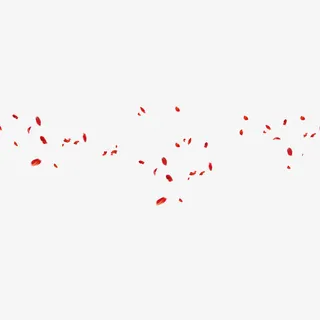 海报浪漫场景花瓣漂浮效果免抠