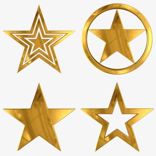 圣诞装饰星星免抠