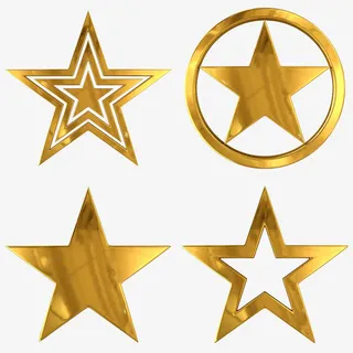 圣诞装饰星星免抠