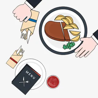 西餐厅饮食免抠