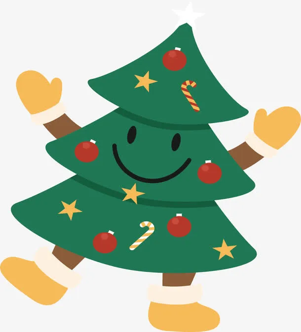 卡通圣诞树免抠