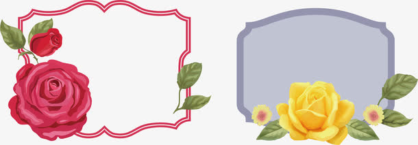 花朵装饰元素矢量素材免抠