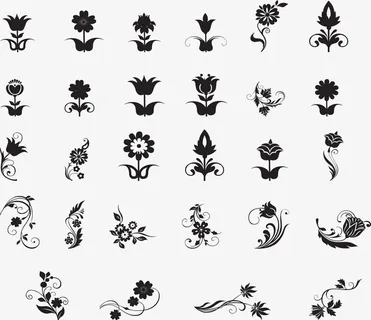 春天元素各种花朵矢量图免抠