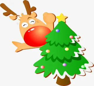 麋鹿png矢量素材免抠