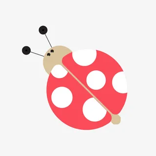 卡通七星瓢虫免抠