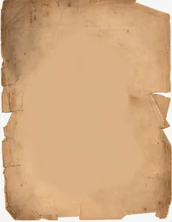 破旧的古风纸张免抠