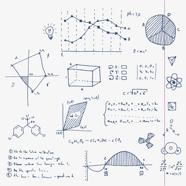 装饰数学几何图形函数曲线免抠