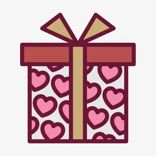 扁平化礼盒免抠