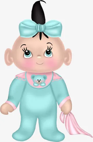 可爱男婴儿免抠