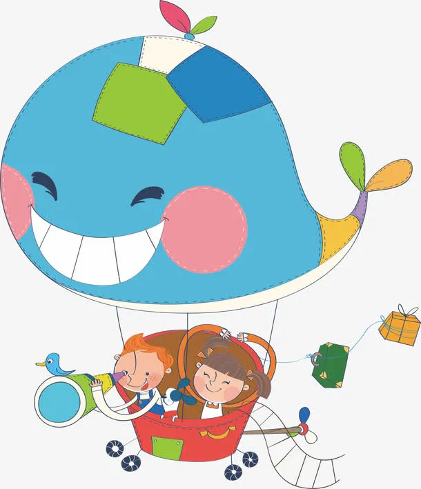 热气球矢量素材免抠