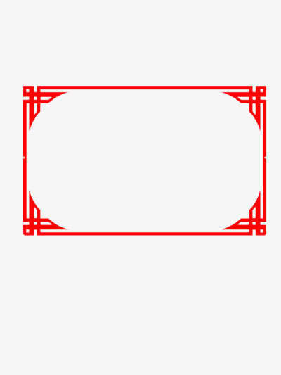 红色边框免抠