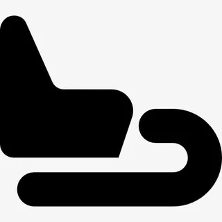 圣诞老人的雪橇图标免抠