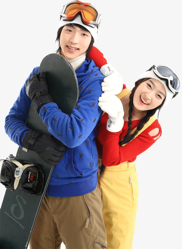 滑雪景观人物图片免抠