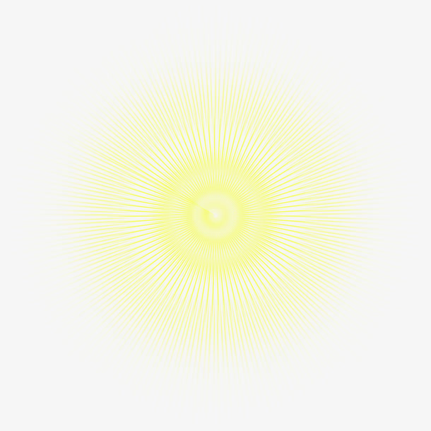 金黄色光晕设计效果图免抠