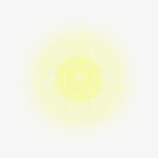 金黄色光晕设计效果图免抠