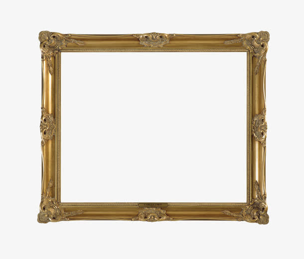 一个古典欧式油画框免抠