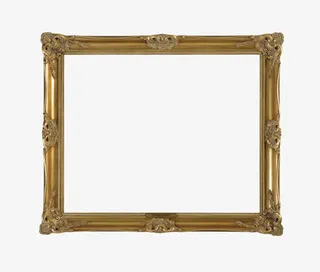 一个古典欧式油画框免抠