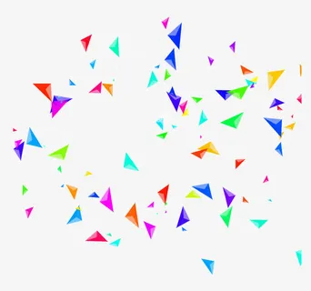 闪亮彩色飞溅的碎片免抠图免抠