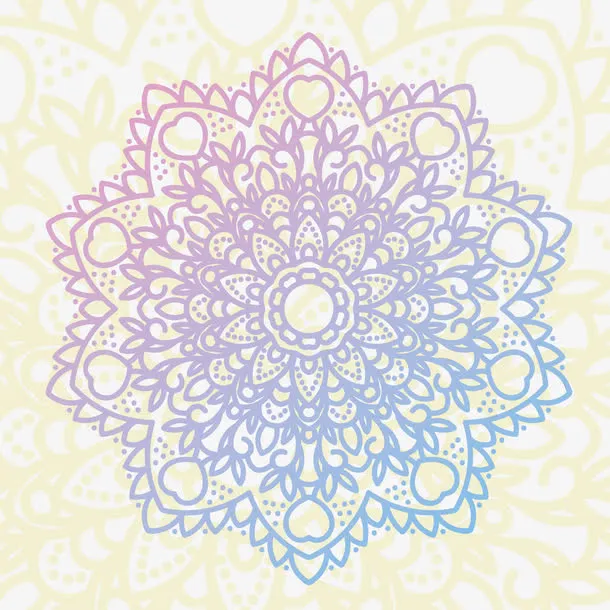 矢量曼荼罗的背景设计
