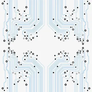 矢量科技纹理和光点免抠