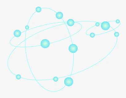 几何化学科技元素免抠