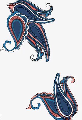 名族风佩斯利纹样免抠