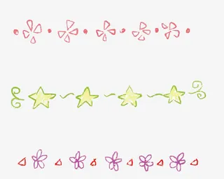 矢量卡通分割线免抠