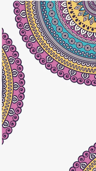 欧式复古底纹矢量免抠