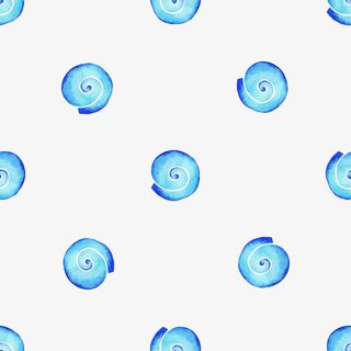清新森系水彩蓝色蜗牛花纹底纹免抠