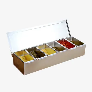 不锈钢调味盒酒店西式调料盒免抠