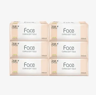 产品实物洁柔面巾纸免抠