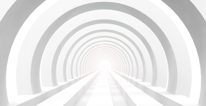 白色透视圆圈科技感背景高清