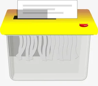 透明的碎纸机免抠