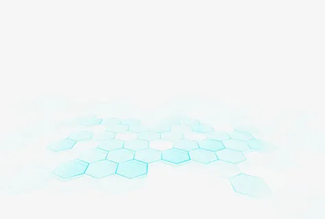 纯白底色加蓝色六方形免抠 纯白底色加蓝色六方形免抠