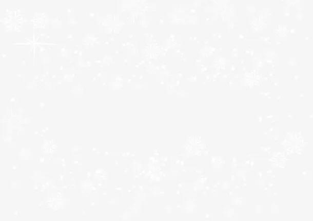 白色漂浮雪花免抠