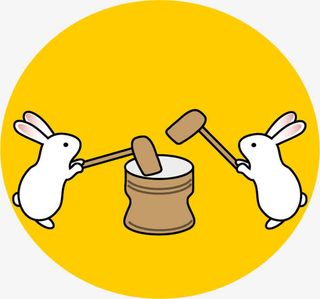 中秋节月亮小白兔免抠