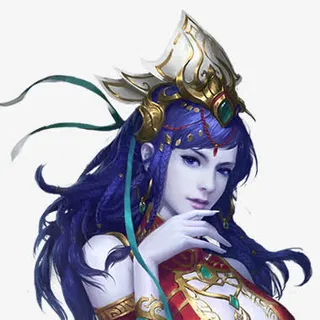 邪魅妖女古风手绘免抠