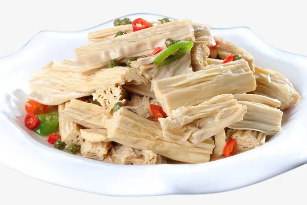 剁椒青豆香油拌腐竹免抠