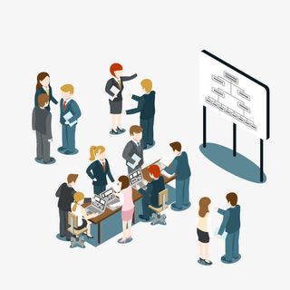 白领开会培训免抠