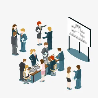 白领开会培训免抠