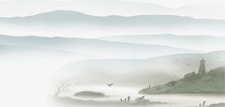 水墨山水素材图免抠
