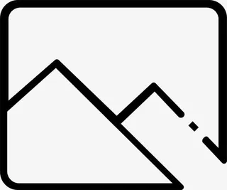 矢量简约相册图标免抠