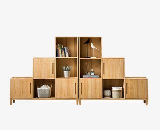 实木组合储物柜素材免抠